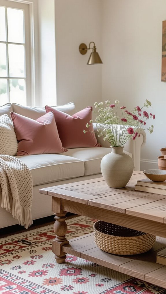 dusty pink vintage charm