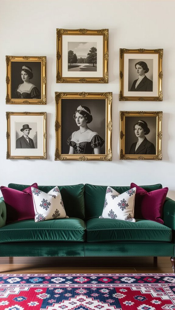 eclectic frames gallery wall