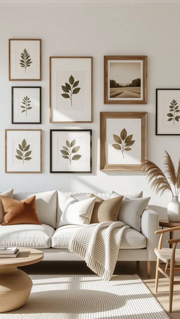 eclectic gallery wall creation