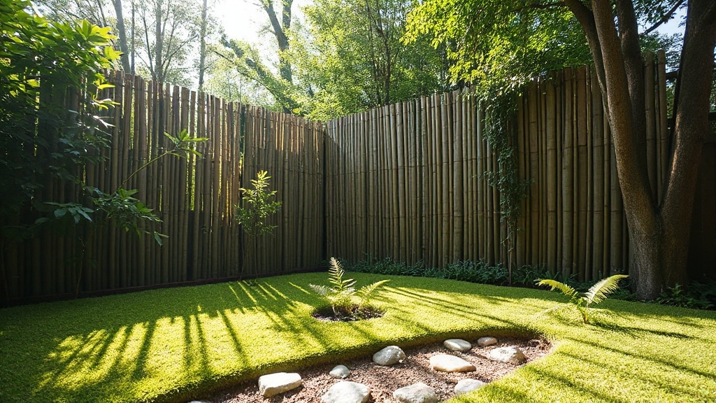 eco friendly bamboo privacy fence