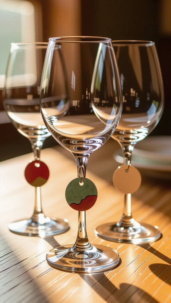 eco friendly wine glass markers