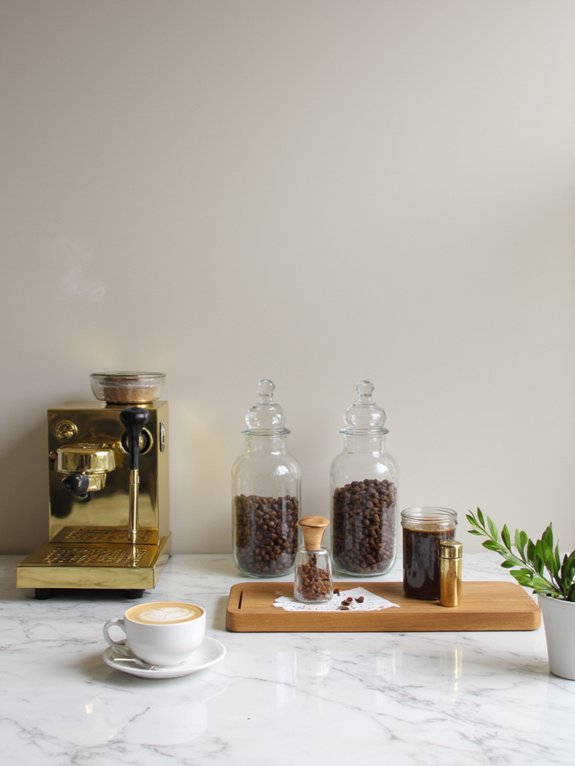 elegant and functional coffee station
