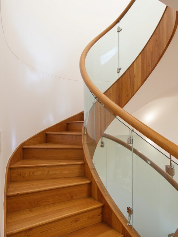 elegant glass and wood