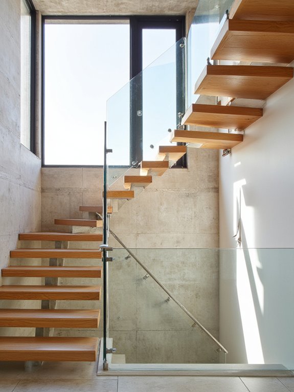 elegant open concept stairs