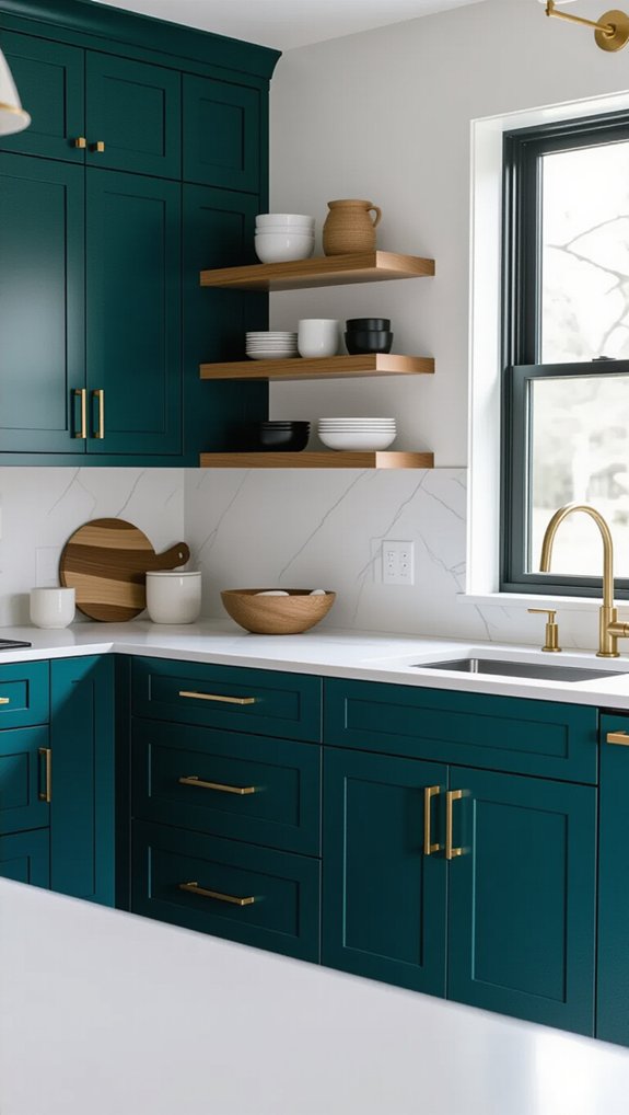 22 Kitchen Cabinet Color Ideas for Modern and Timeless Style 22 elegant teal kitchen cabinets