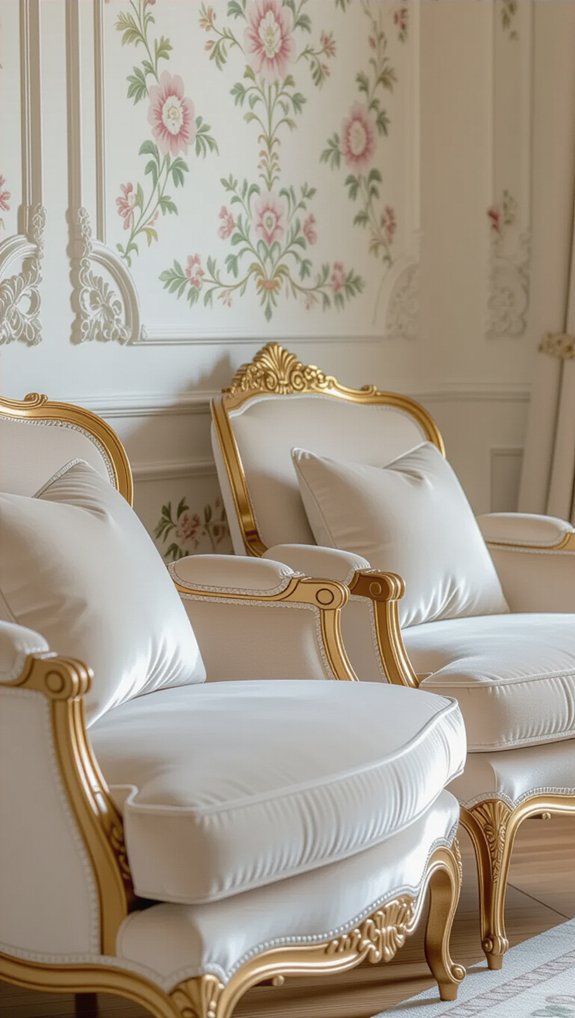 elegant upholstered berg re chairs