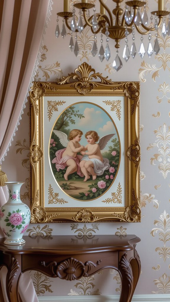 elegant whimsical framed artwork