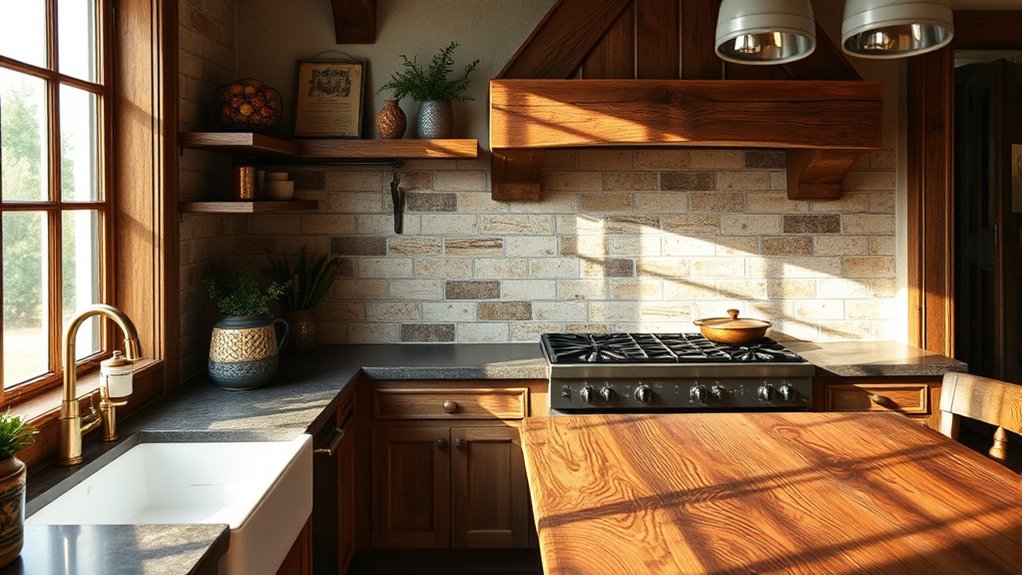 farmhouse rustic backsplash ideas