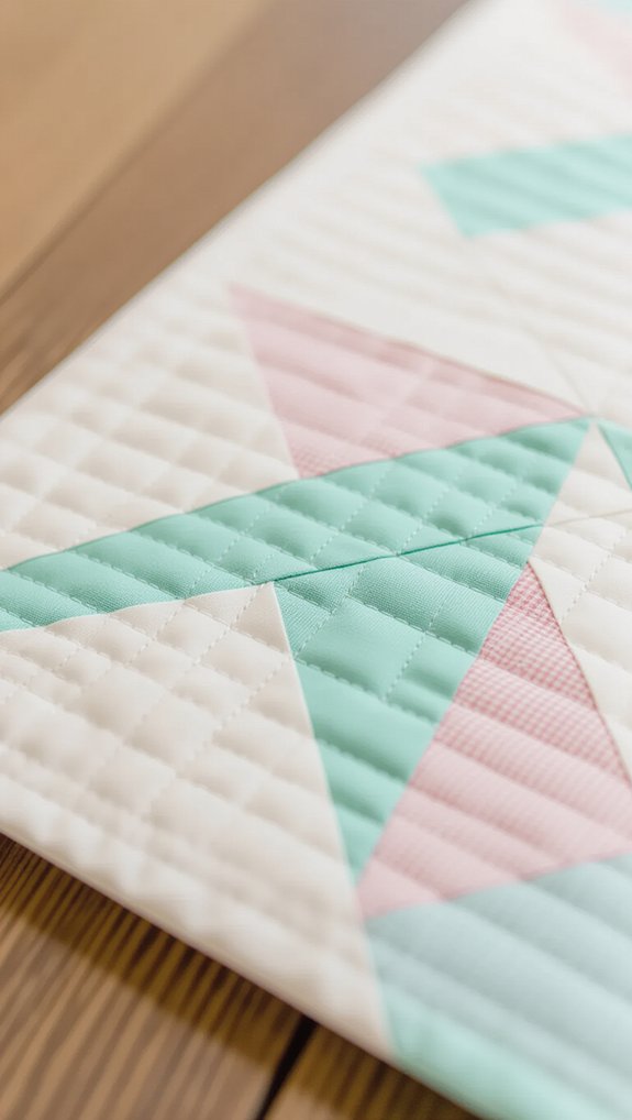 flying geese scrap layout