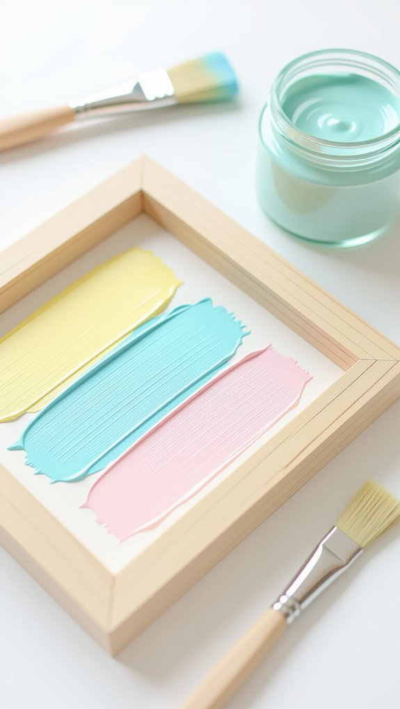 frame makeover with paint