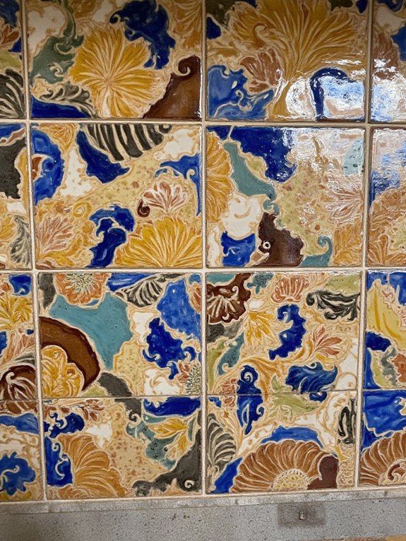 handcrafted vibrant backsplash tiles