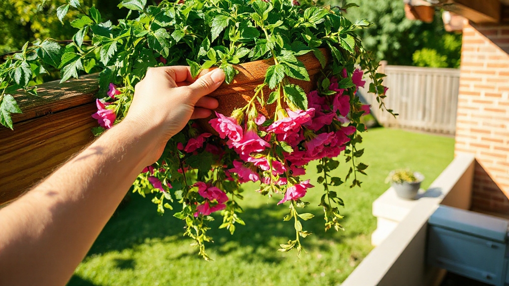 hanging baskets for greenery