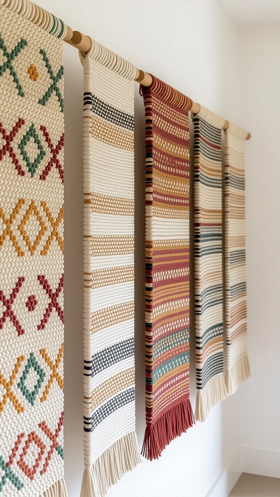 hanging rugs for texture