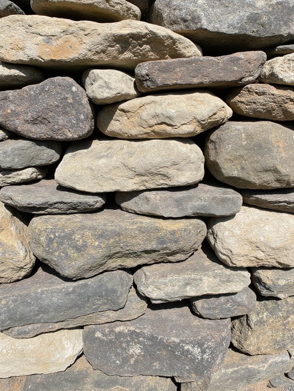 inviting rustic stone backsplash