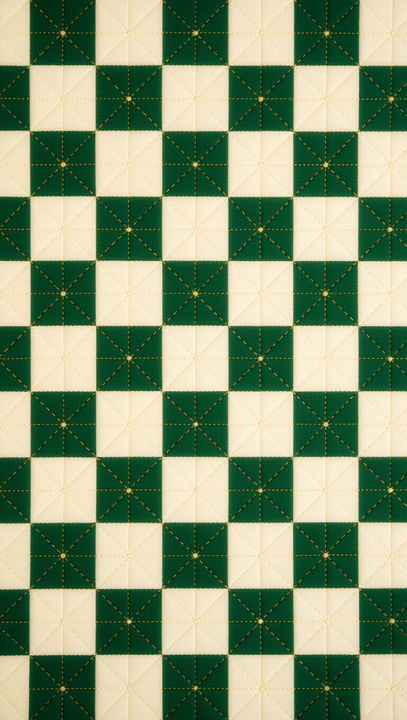 irish chain scrap quilt