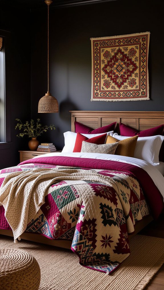 layered bedding for coziness