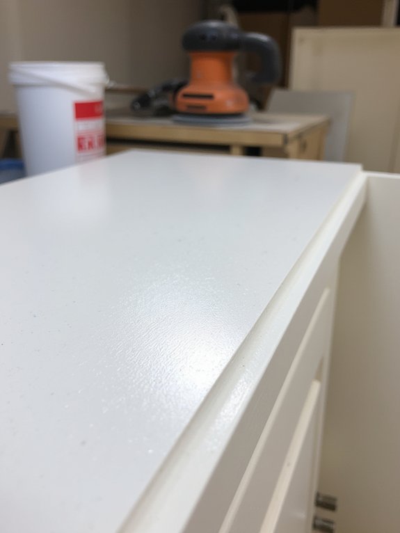 lightly sand primer surface