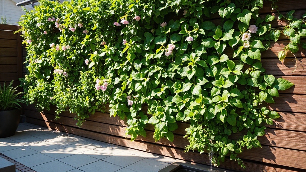 lively vertical garden space