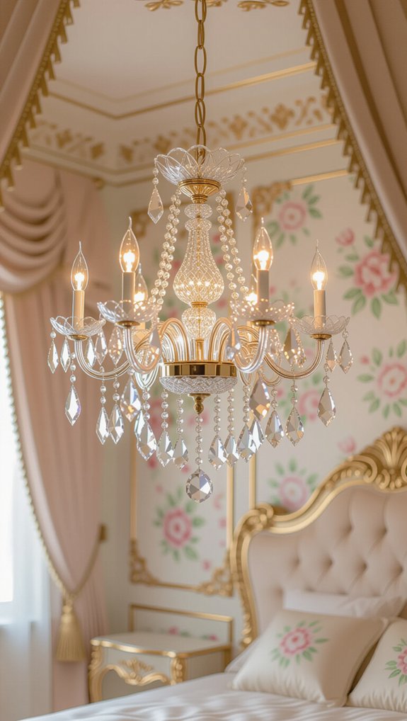 luxurious rococo chandelier lighting