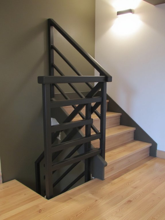 matte black railings sophistication