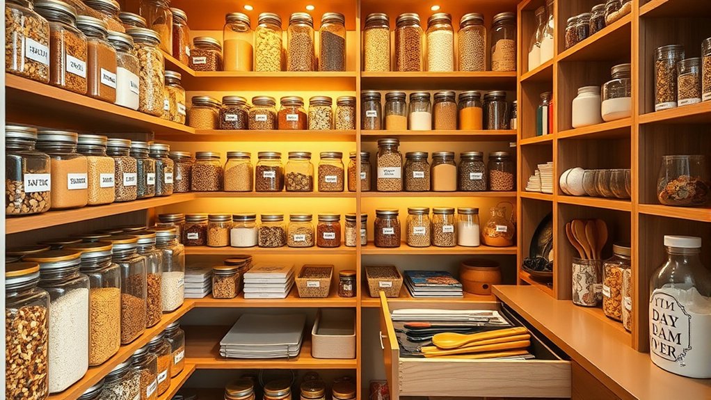 maximize small pantry space