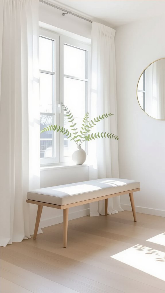 minimalist decor maximizes space