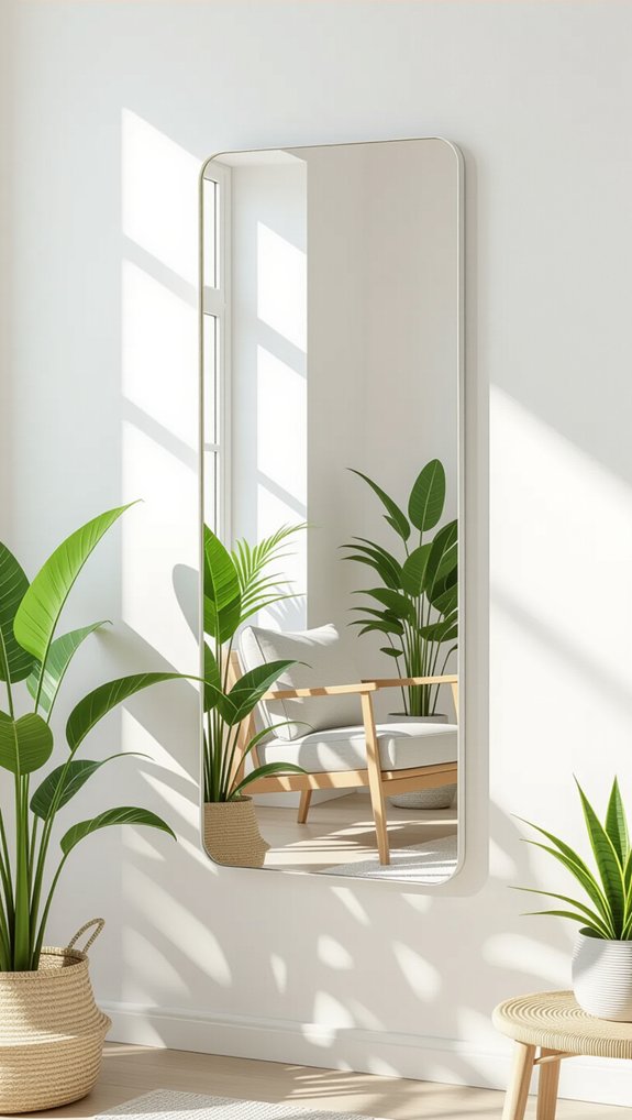 mirrors enhance small spaces