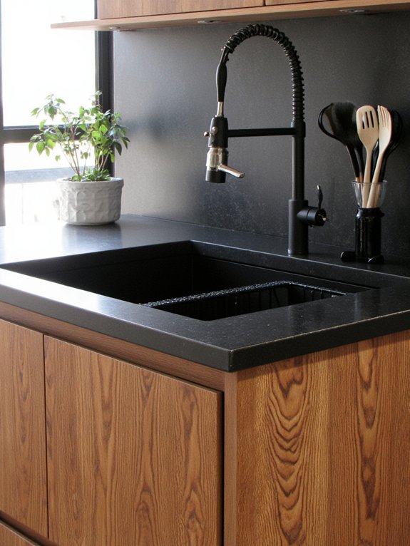 mixed materials for kitchens