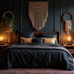 moody eclectic bedroom decor