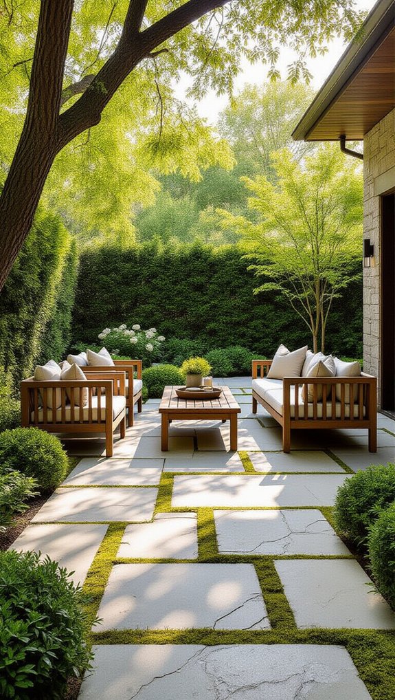 natural stone patio design