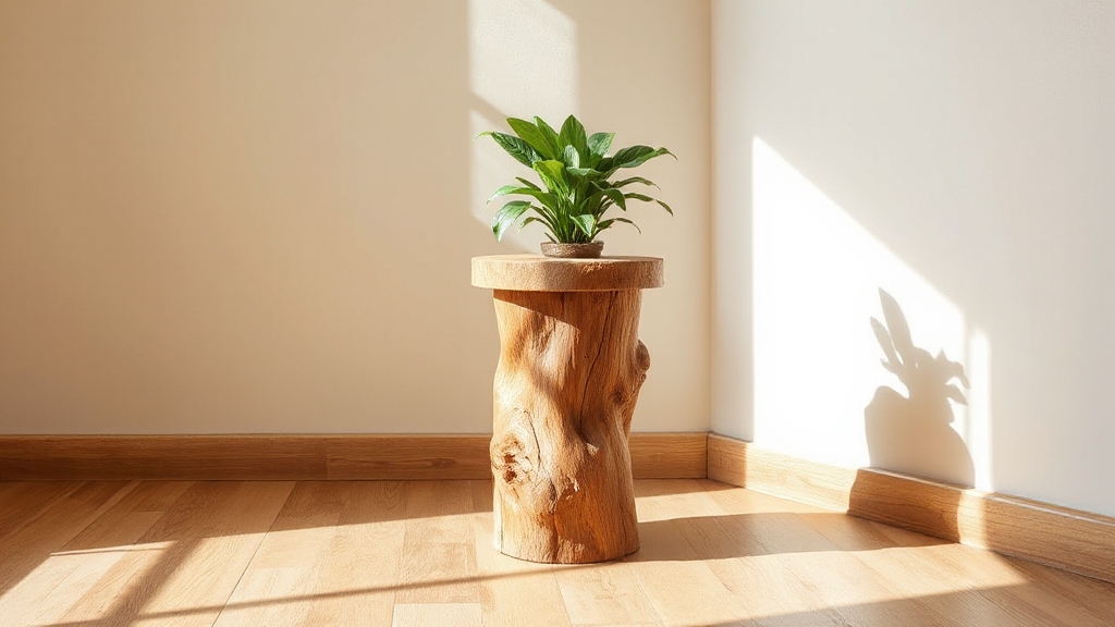 natural wood plant stands