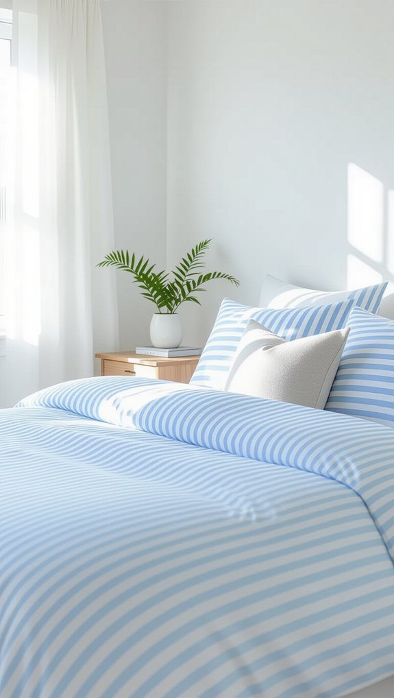 nautical striped bedding charm