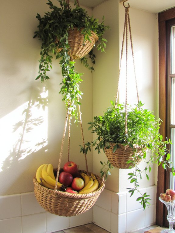 optimize pantry with baskets