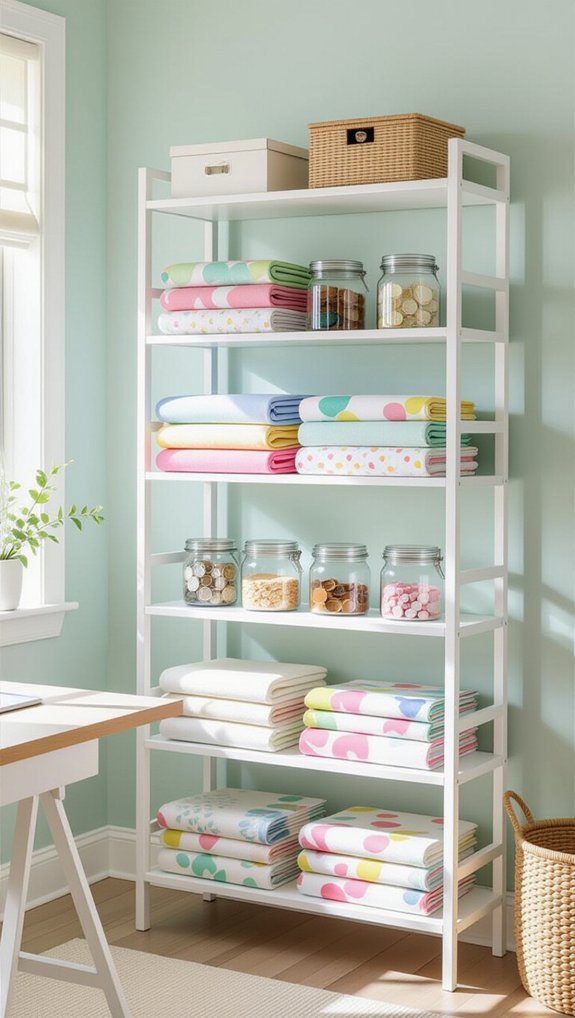 organized inspiring sewing space