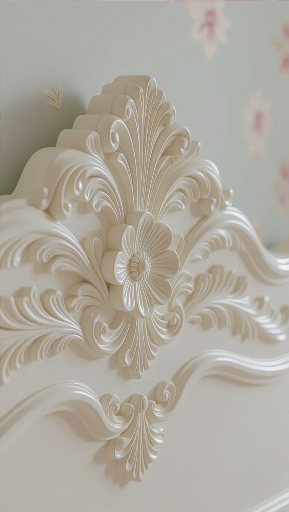 ornate luxurious carved bed