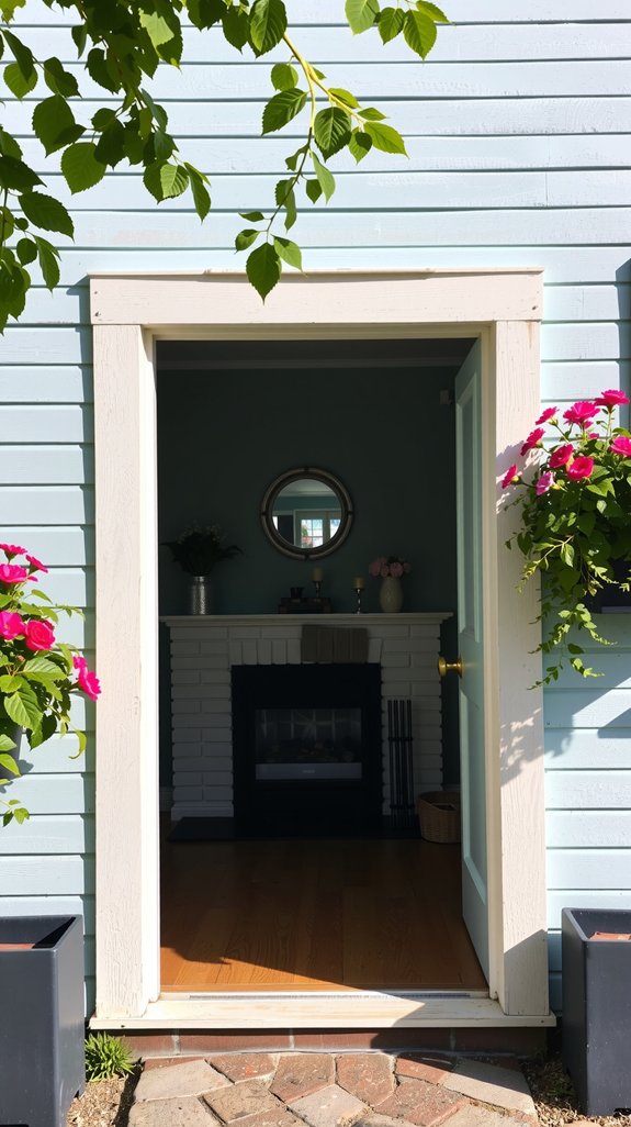 pale blue cottage warmth