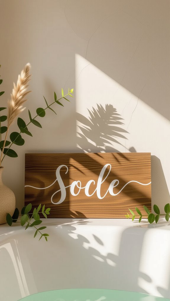 personalized hand lettered decor