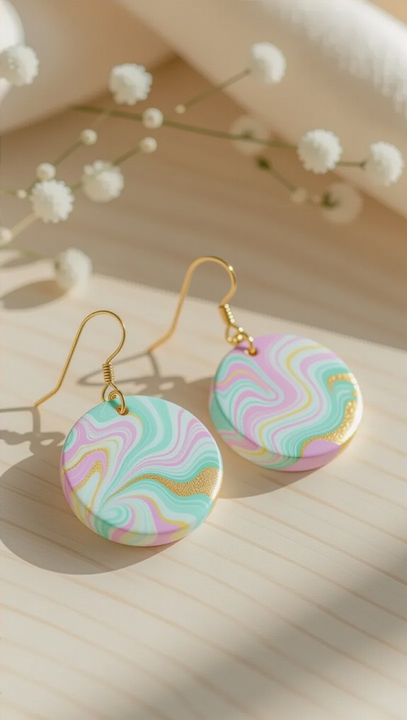 polymer clay earring creation