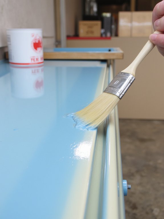 protective top coat application