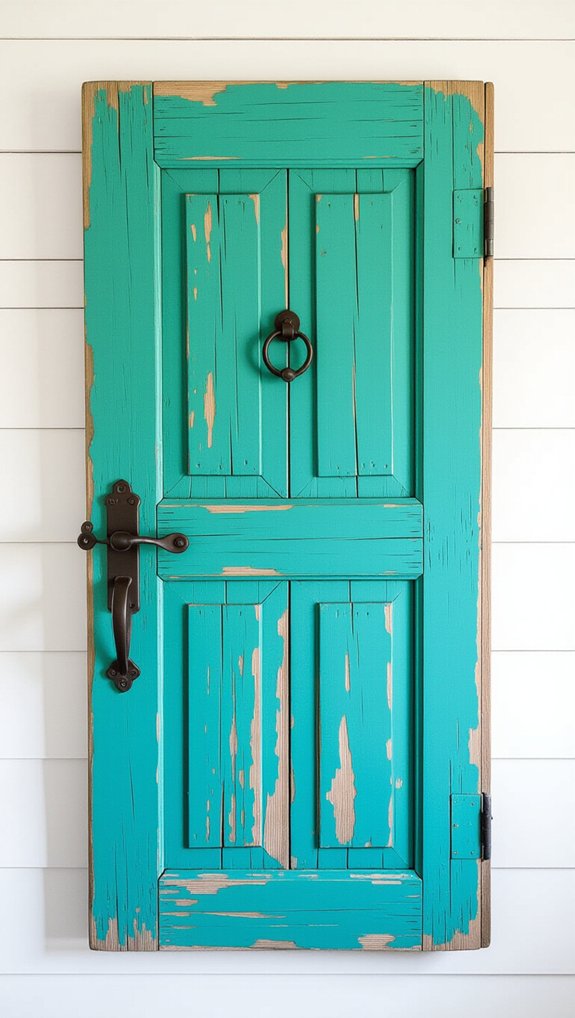 repurposed door wall art