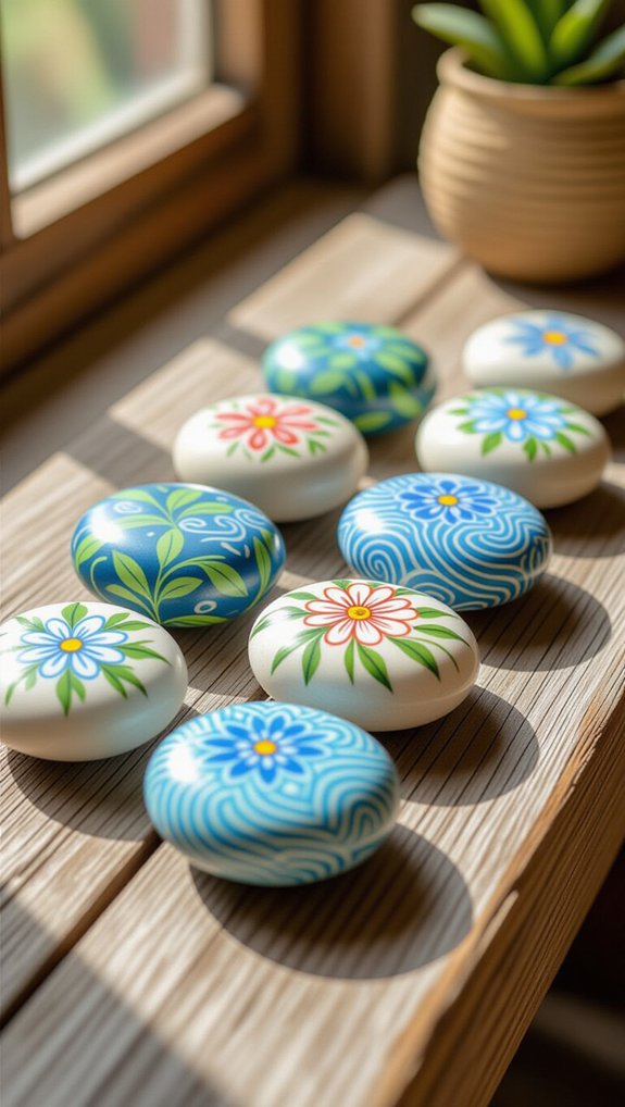 rock painting promotes mindfulness