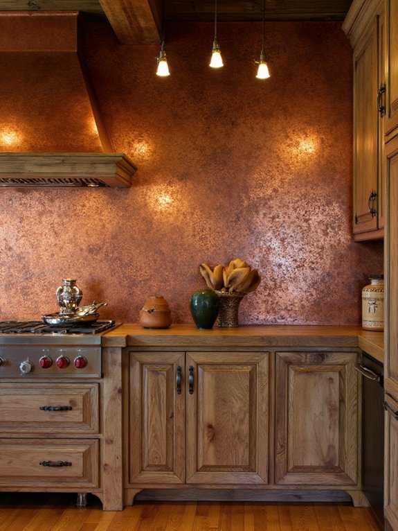 rustic copper kitchen charm