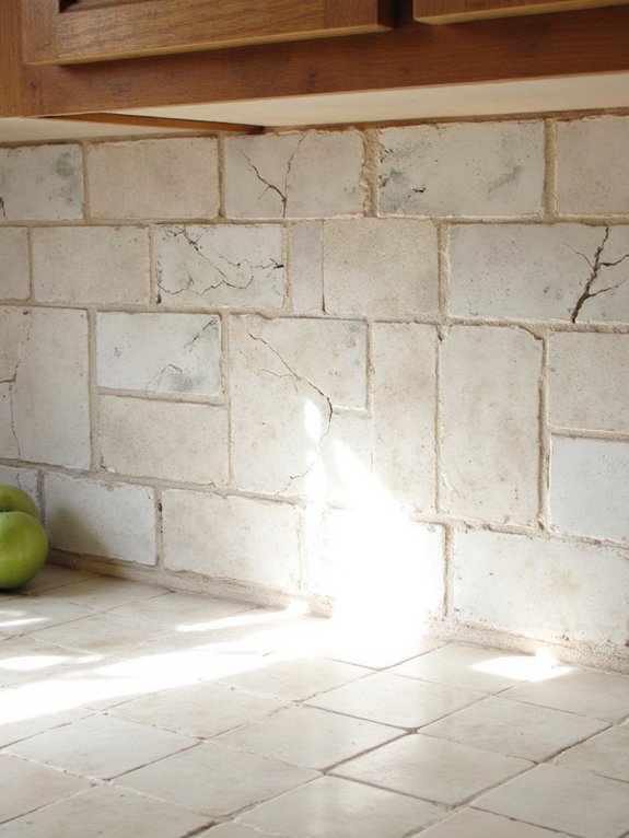 rustic warmth through distressed tiles