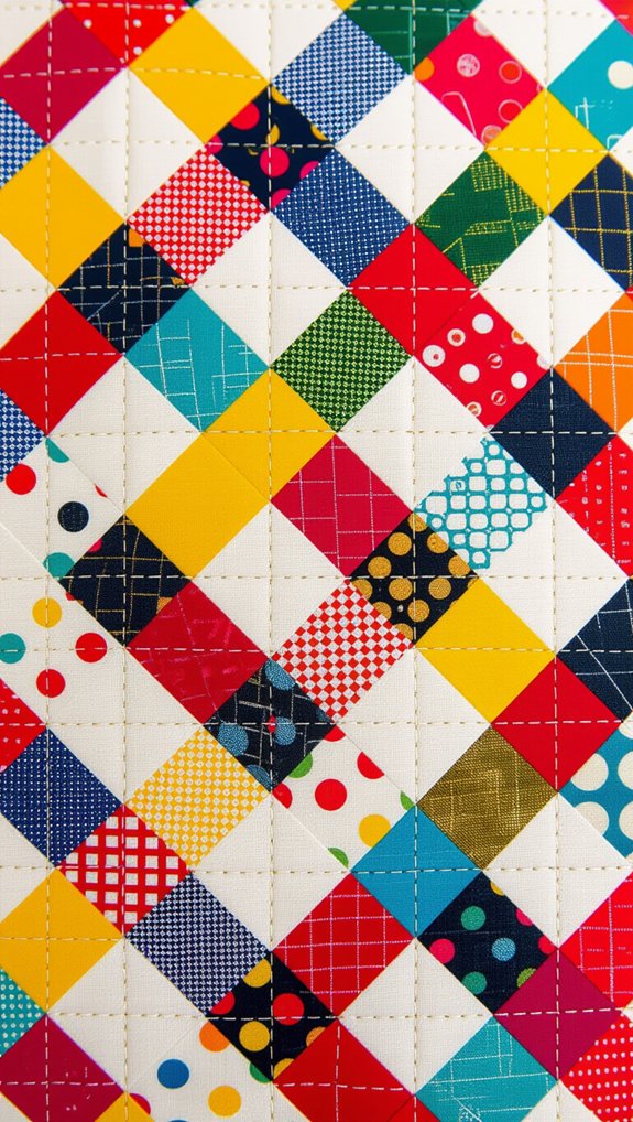 scrappy lattice quilt pattern