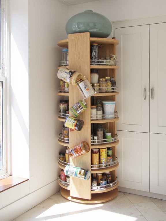 smart corner carousel storage