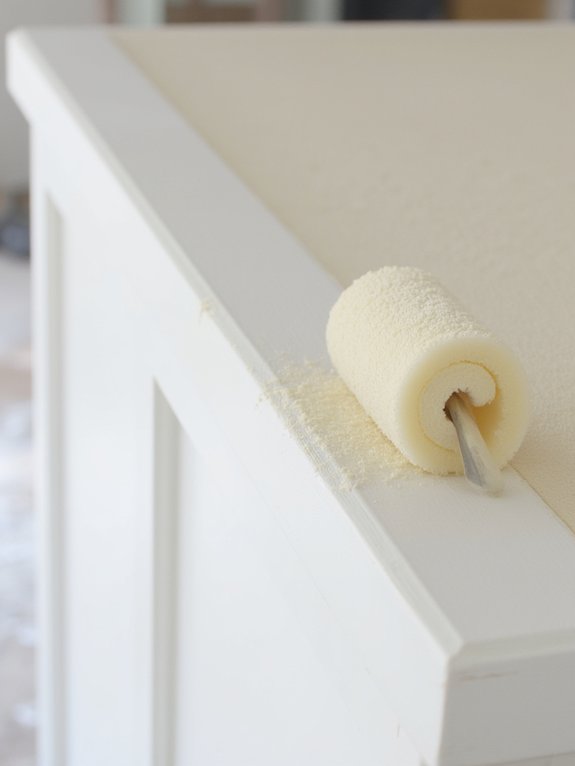 smooth finish with foam