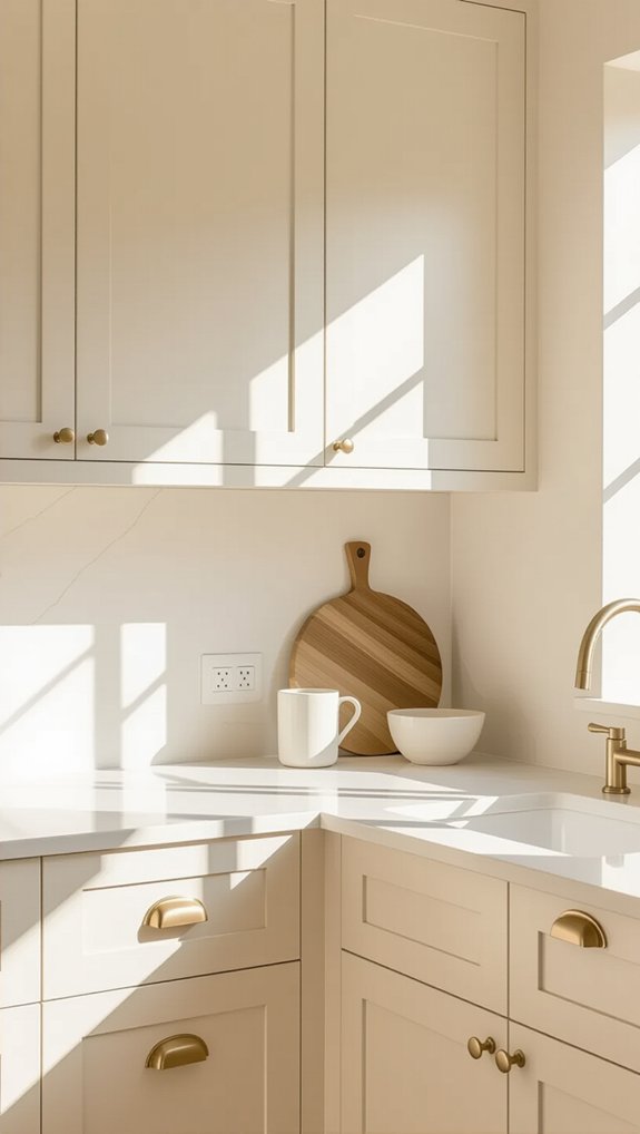 22 Kitchen Cabinet Color Ideas for Modern and Timeless Style 3 soft cream cabinet elegance