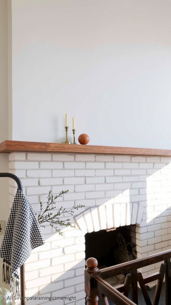 soft white fireplace elegance