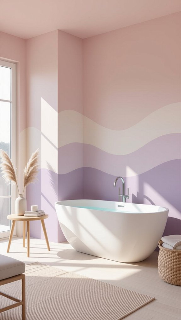 soothing gradient color wall