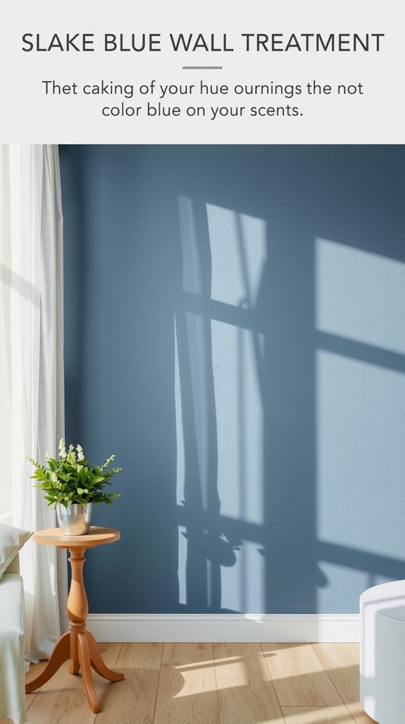 sophisticated calming wall treatment